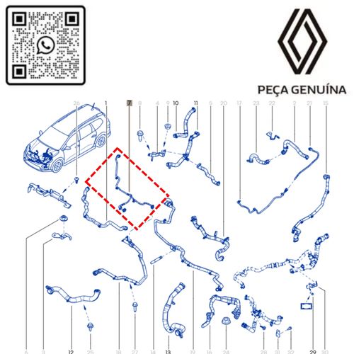RN 04116R 924104116R MANGUEIRA DO VASO DE EXPANSAO RADIADO KARDIAN 1.0 12V H5D - 4